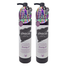 chacol 黑白 熊野油脂 炭 + 酵素 + 泥 卸妝油, 200ml, 2瓶