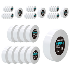 DADA 大容量高黏性雙面膠帶，20毫米 x 40公尺，不透明，10捲, 40捲