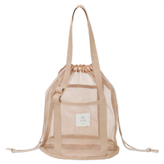 LUV 萬用沙灘抽繩袋, 36 x 30 x 22cm, 咖啡色