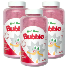 BONBAIN 泡泡潤膚沐浴粉 - 草莓紅 430g, 3個