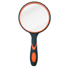 高倍率大鏡面手持放大鏡 大小兩款可選 鏡面直徑10CM/7.5CM 適合閱讀、生態觀察, 1個