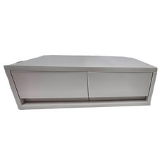 SHIMOYAMA PP 雙格抽屜式收納盒 37.2 x 26 x 12cm, 灰白色, 1個