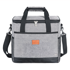捷華 保溫包 25公升 (B-8026) 灰色 背帶長度約75-135cm, 1個, 38.5 x 29 x 25cm