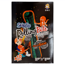 SELECO 喜樂口 香脆烤海苔捲 烤魷魚, 28g, 1盒