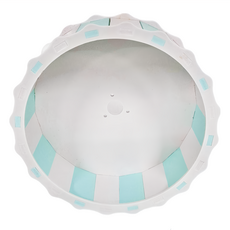 毛小孩星球 YEE 倉鼠籠輪子 21CM, 綠白色, 1個