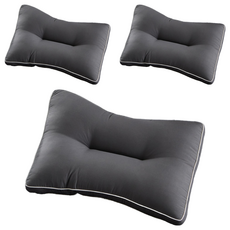 comet Home 3D睡眠枕頭, 炭灰色, 3個