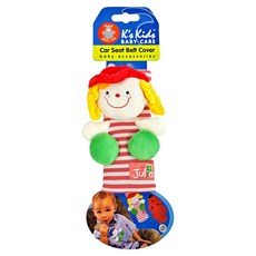 K's Kids 奇智奇思 BABY CARE 汽車安全帶護套 (茱莉亞), 100%棉, 天鵝絨, 適合0-6歲兒童, 1個