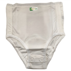 神戶生絲 魔術貼設計好穿脫 失禁墊用底褲 女性內診用 U0088 LL, 灰白