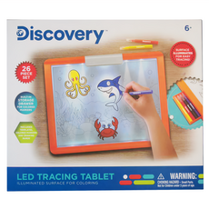 Discovery Toys LED 創意描繪光板 26件套裝, 橘色, 1個