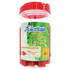 A star 夾心耐咬棒 耐咬耐咀嚼 潔牙紓壓 富含纖維維生素, 鮭魚蔓越莓, 610g, 1罐