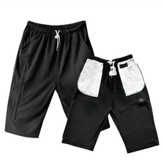 感恩使者 尿袋隱藏褲 七分褲，TC棉 彈性纖維5% 男女適用, L, 1件