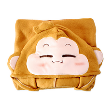 Cotton Field 棉花田傢飾 Q版猴子造型多功能創意保暖毯
