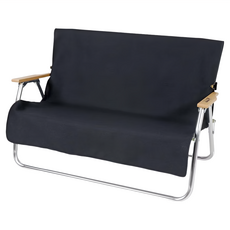 CAPTAIN STAG 鹿牌 難燃雙人椅套, 黑色, 97x142cm, 100%棉 (難燃加工), 1個