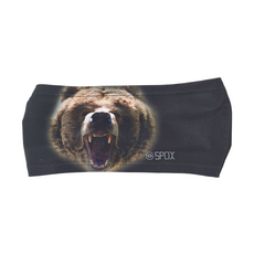 SPOX ORIGINAL LITE 免綁運動頭帶 台灣製造 85%聚酯纖維 15%彈性纖維 速乾排汗, 不適用, ROARING BEAR 咆嘯熊, 1條