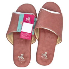 Vero&Nique 維諾妮卡 優質乳膠室內皮拖鞋 - 粉紅色, S(24), 1雙