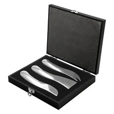 Philippi Wave 起司刀3件組 附收納盒, 1組, 璀璨銀