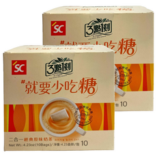 3點1刻 二合一 原味奶茶, 12g, 10包, 2盒