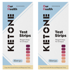 萬程 尿酮脂肪代謝檢測試劑 未滅菌 50入, 2盒