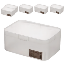 UDA 有達 504日光收納盒 化妝盒 小物盒 2入 白色, 6套