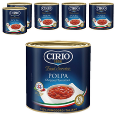 CIRIO 碎粒蕃茄, 2.55kg, 6罐