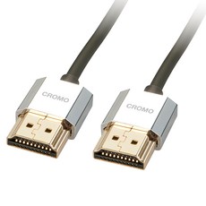 LINDY 林帝 CROMO鉻系列 HDMI2.0 A公對A公極細型連接線, 1m, 1條