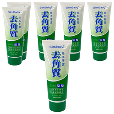 SlimBaby 絲瓜菁露全身去角質 肌膚光滑細緻 核桃顆粒添加, 200ml, 6條