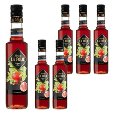 LA FOLIE 紅石榴果露 Pomegranate, 伴隨著花香與柚子香氣息, 獨特的紅石榴風味, 350ml, 6瓶