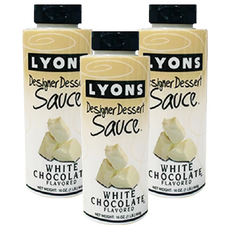 Lyons 經典設計師裝飾醬 白巧克力風味, 454g, 3罐