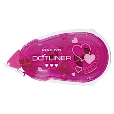 KOKUYO 國譽 好黏便利貼雙面膠帶 標準型 8.4mm x 16m, 愛心, 1個