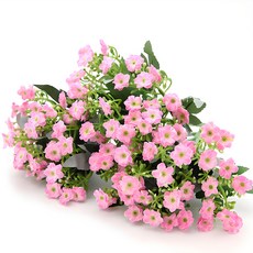 幸福村莊 人造酢漿草花叢, 3件, 粉紅色