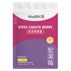 MedBIO 美百優 聖潔莓膠囊 500mg 30顆/包 女性保健食品 調節生理機能, 1包