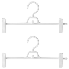 可疊加伸縮褲架 34*15*3公分 PP+POM+TPR材質 白色 5入, 2組