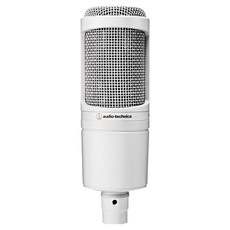 audio-technica 鐵三角 心形指向性電容型麥克風 原廠保固, AT2020-CWH, 白色