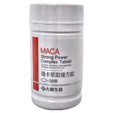 大醫生技 瑪卡萃取複方錠 含葫蘆巴 透納葉萃取, 30顆, 1罐