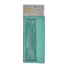 KING JIM FLATTY 多用途收納筆袋, 超薄堅硬, 方便使用, 薄荷綠, 1個