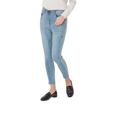 CARET 女款雙扣緊身牛仔褲