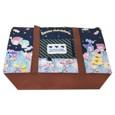 Sanrio 三麗鷗 手提袋 50 x 37 x 15cm, 深藍色 + 咖啡色, 27.75L