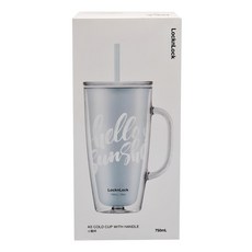 LocknLock 樂扣樂扣 小聚杯 LBLU-CN-12-SAN, 藍色, 750ml, 1個
