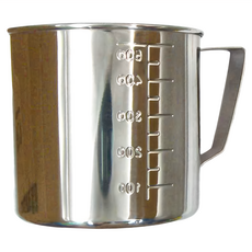 SHIMOYAMA 不銹鋼帶刻度量杯, 500ml, 1個