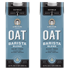 CALIFIA FARMS 無糖燕麥奶 咖啡師配方 低麩質 純素可用 非基因改造, 946ml, 2瓶