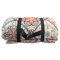 Wild Peak 野峰 大野餐墊 可機洗 厚夾棉 雙面防水 超聲波壓格 100%滌綸, 掌上明珠款 多色