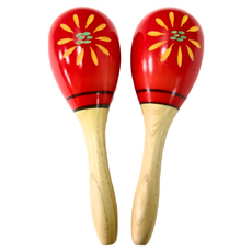 沙鈴 木框 橢圓 Set 2 手工雕刻高級木質外殼 音質柔和 輕搖發聲, 25 x 8 x 8cm, 1組, KingRosa