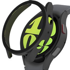 rorentech Galaxy Watch 全覆蓋鋼化玻璃保護殼, 1個, 黑色