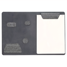 LHiDS 磁吸收納筆記本A5 PU皮革 磁鐵 鐵片, 輕量版 質感黑, 1本