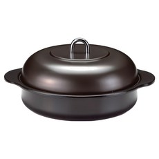 Takagi Metal 高木金屬 鑄鐵熱石烤番薯鍋 萬能鍋, 尺寸31 x 26.5 x 13 cm，重量2.35 Kg, 1個