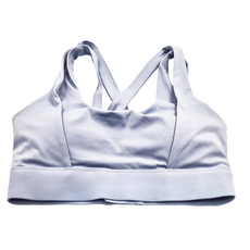 U領小心機運動背心 涼感 紮染 L, 迷霧藍