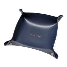 快豹 Mule 皮革收納方形托 PVC塑膠材質, 深藍色, 2個