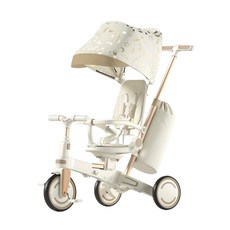 Kooma 多功能三輪車 可折疊後控, 1個, 珠光白