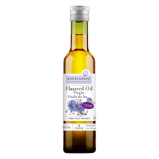 BIO PLANETE 碧歐星球 天然初榨亞麻仁油 法國原裝進口 堅果香氣濃郁清新 適合沙拉、薯條炸物類搭配, 250ml, 1瓶