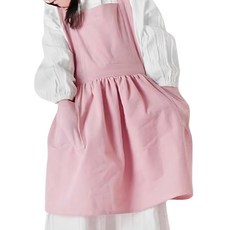 Youngmarket 兒童亞麻圍裙, 粉色, 1個